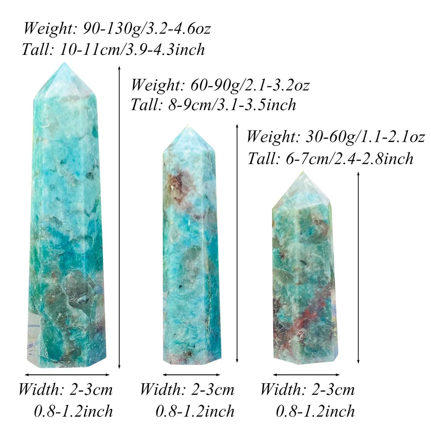 NATURAL AMAZONITE TOWER